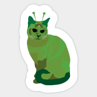 Area 51 Cat Sticker